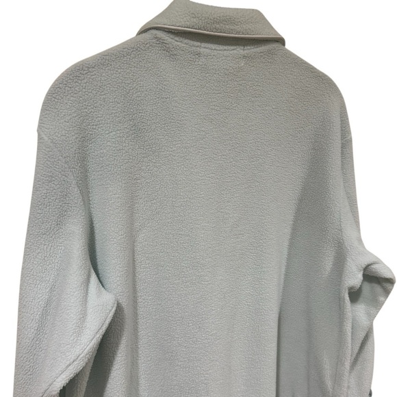 Vintage Miss Elaine Light Blue Collar Embroidered Zipup House Coat Size M - Picture 6 of 11